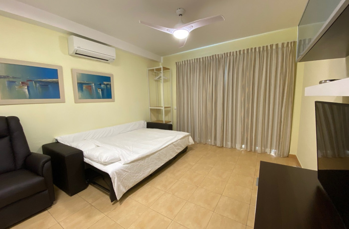 Lounge Area Showing Sofa Bed